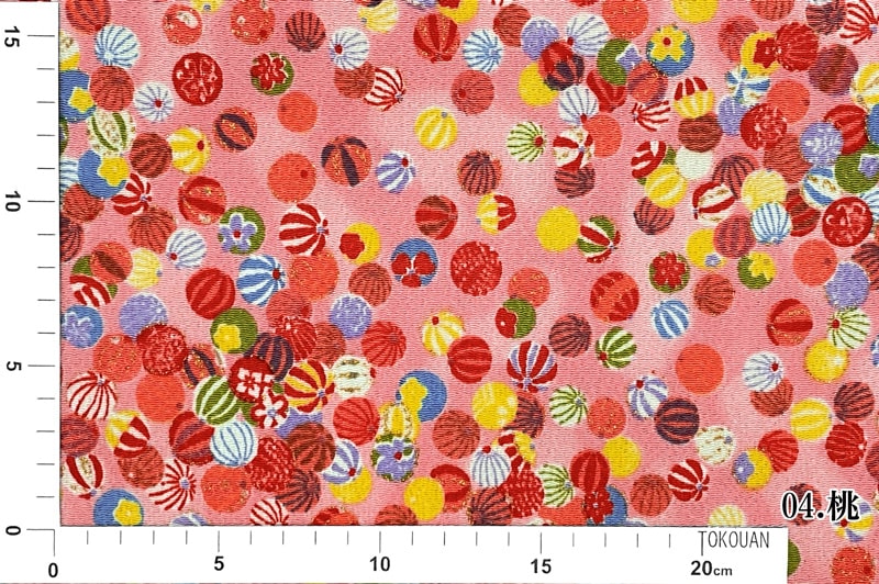 京友禅 金彩ちりめん 小手毬
