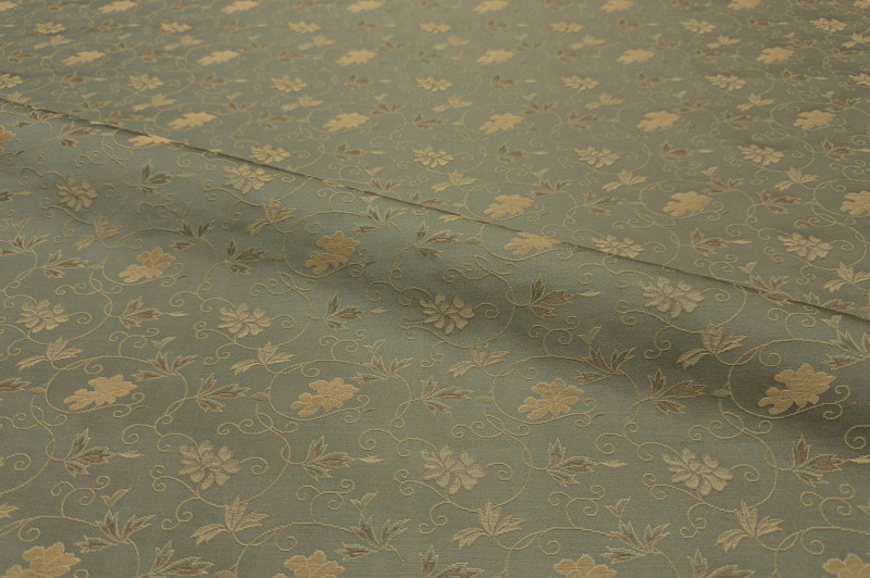 貴船 緞子 蔦草花文