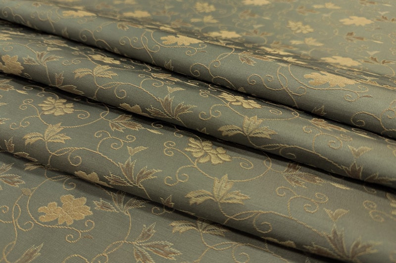 貴船 緞子 蔦草花文