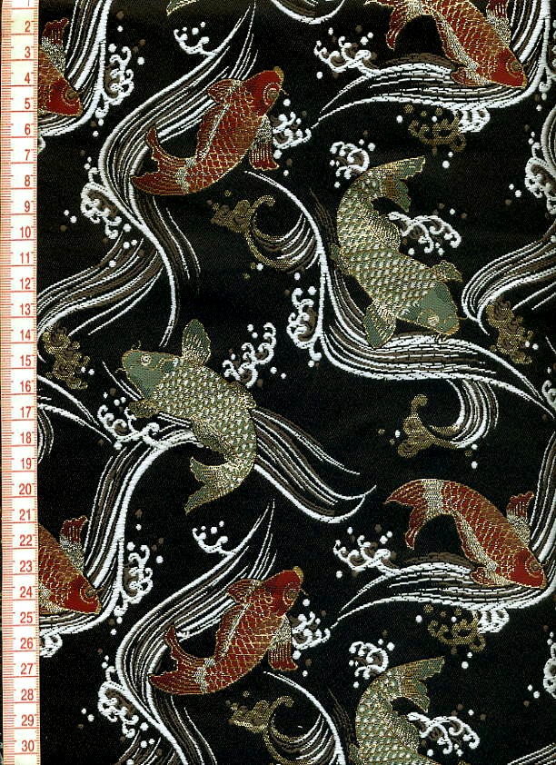 金襴織物 鯉
