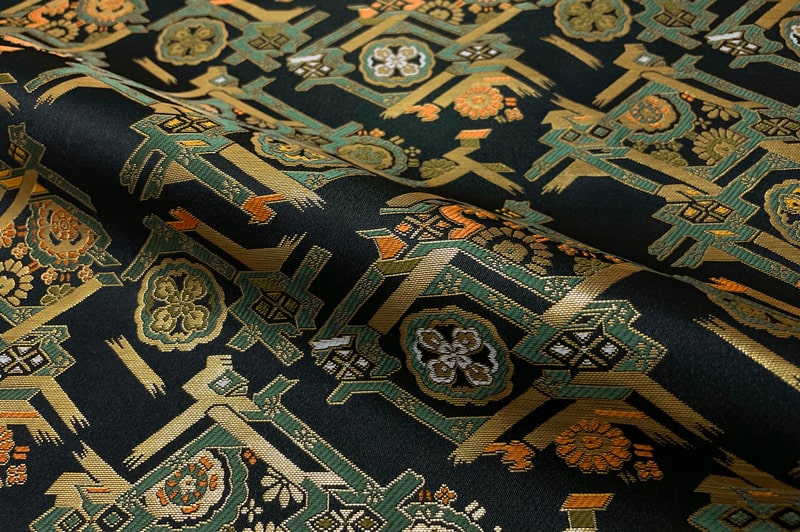 金襴織物 花檜垣錦