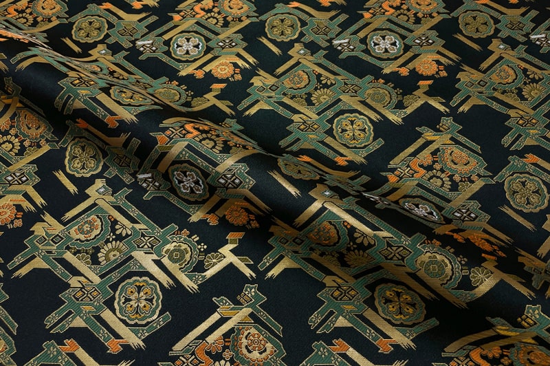 金襴織物 花檜垣錦