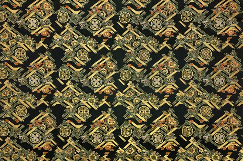 金襴織物 花檜垣錦