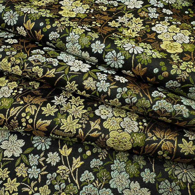 金襴織物 草花文裏地との組み合わせ例