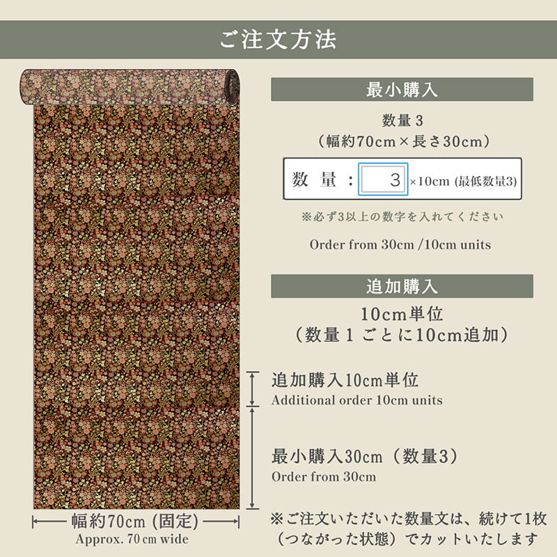 金襴織物 注文方法