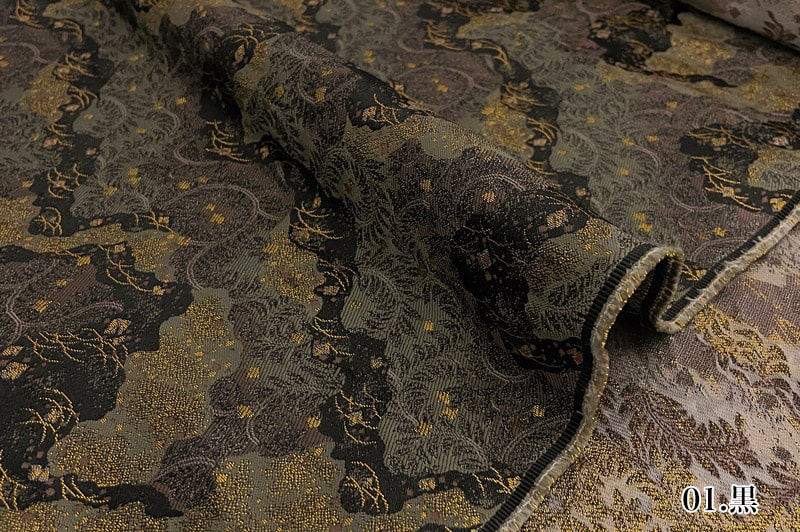 京都西陣織・金襴生地 道長蔓文（全2色）