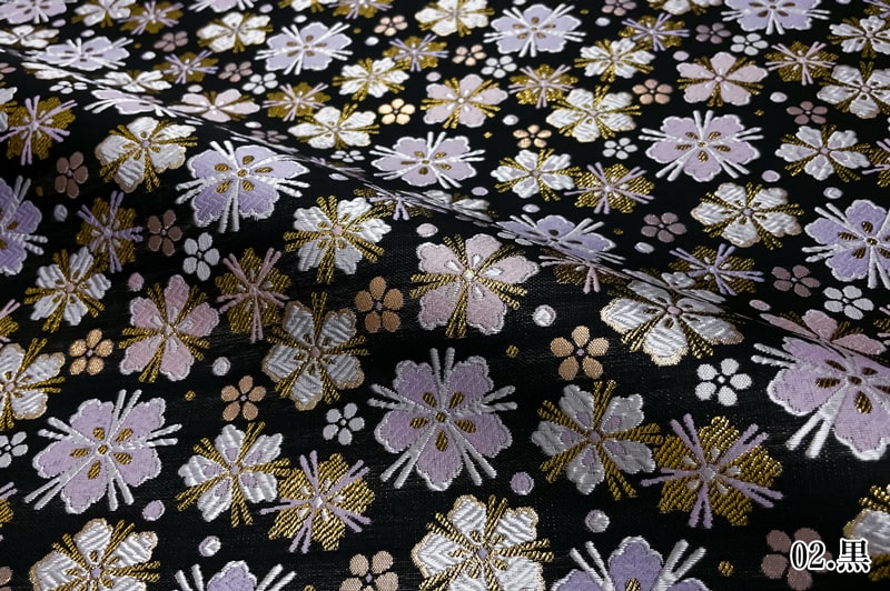 金襴織物 桜小紋錦（全2色）