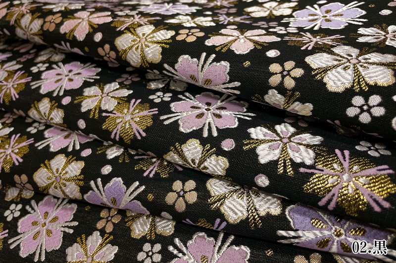 金襴織物 桜小紋錦（全2色）