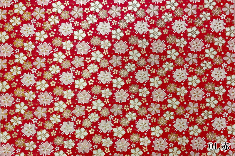 金襴織物 桜小紋錦（全2色）