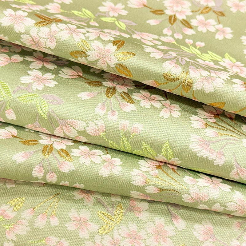 金襴織物 優桜流麗文（全2色） 柄の出方2色目