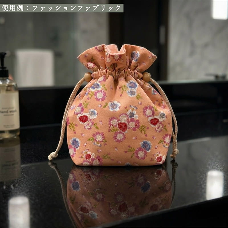 金襴織物 京桜花文（珊瑚） 使用イメージ