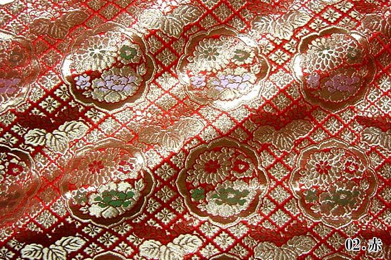 金襴織物 六釜鏡花丸