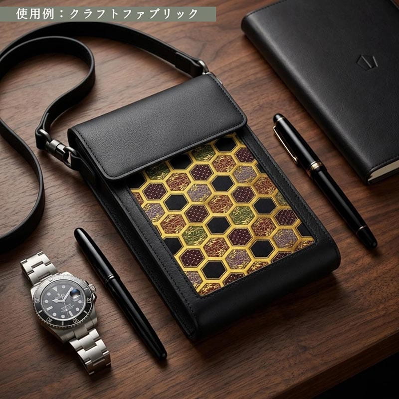 金襴織物 亀甲文（全2色）  作品例