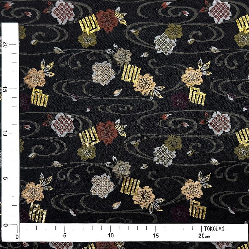 金襴織物 源氏香に櫻（全2色） メジャー