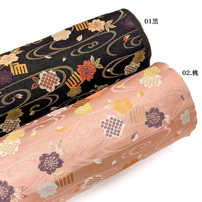 金襴織物 源氏香に櫻（全2色）カラバリ