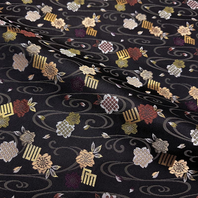 金襴織物 源氏香に櫻（全2色） 