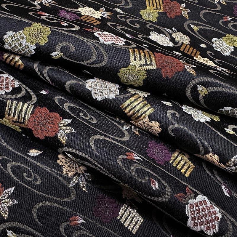 金襴織物 源氏香に櫻（全2色） 