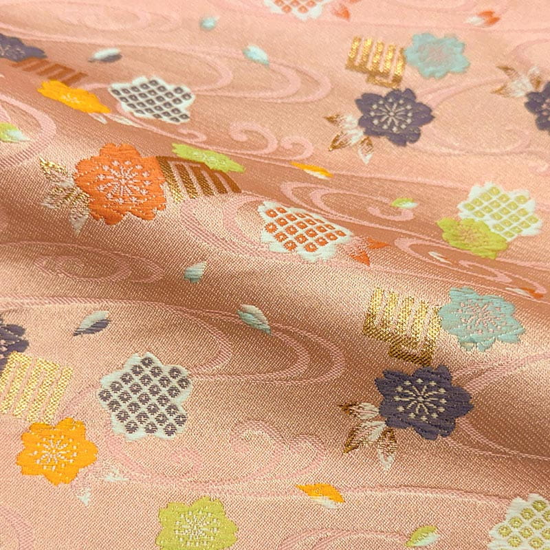 金襴織物 源氏香に櫻（全2色） 