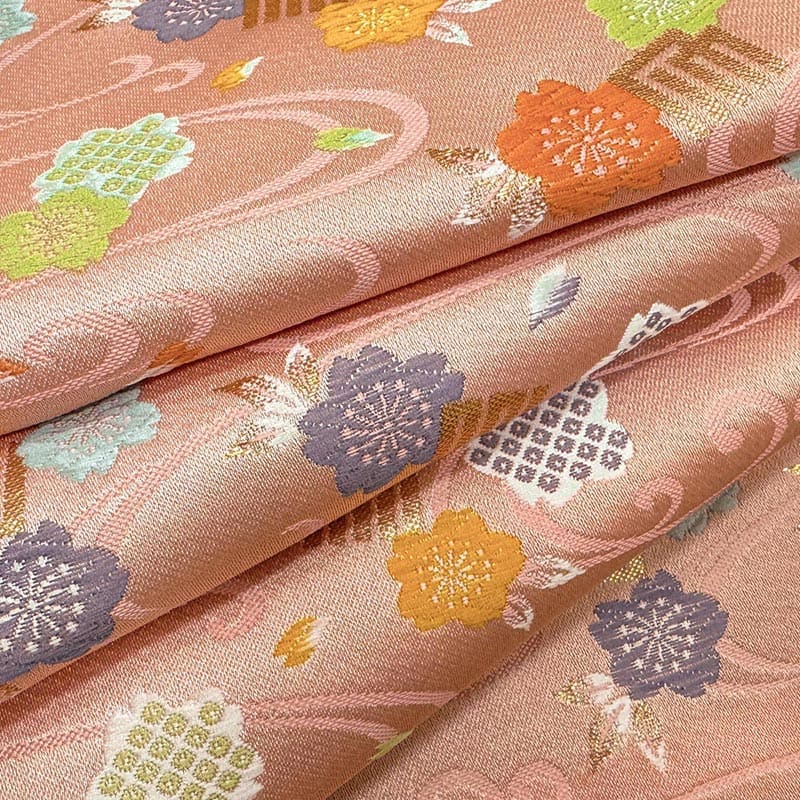 金襴織物 源氏香に櫻（全2色） 