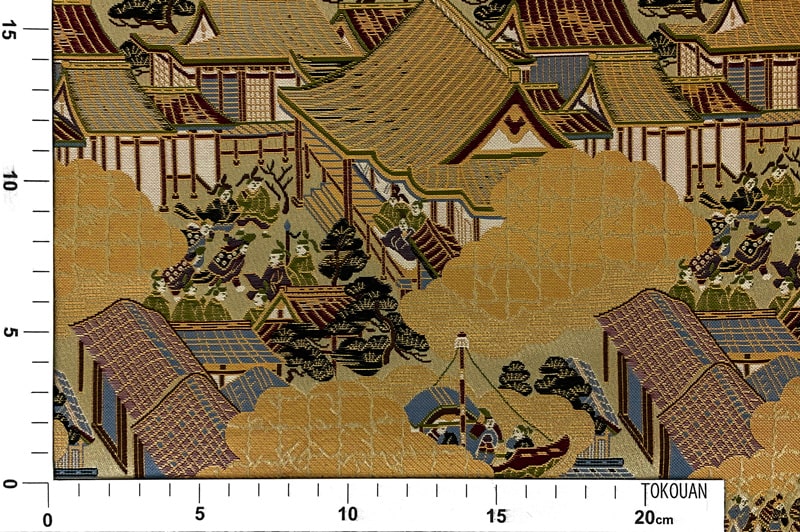 金襴織物 絢爛 洛中洛外図