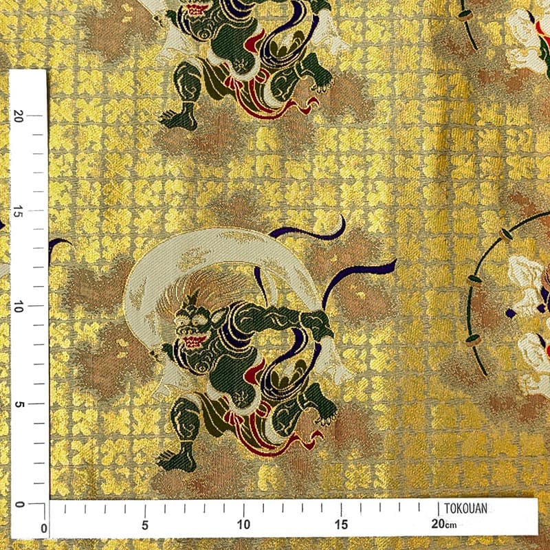 金襴織物 風神雷神 定規