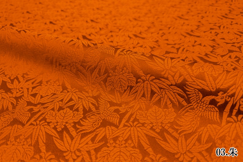 金襴織物 桐竹鳳凰文