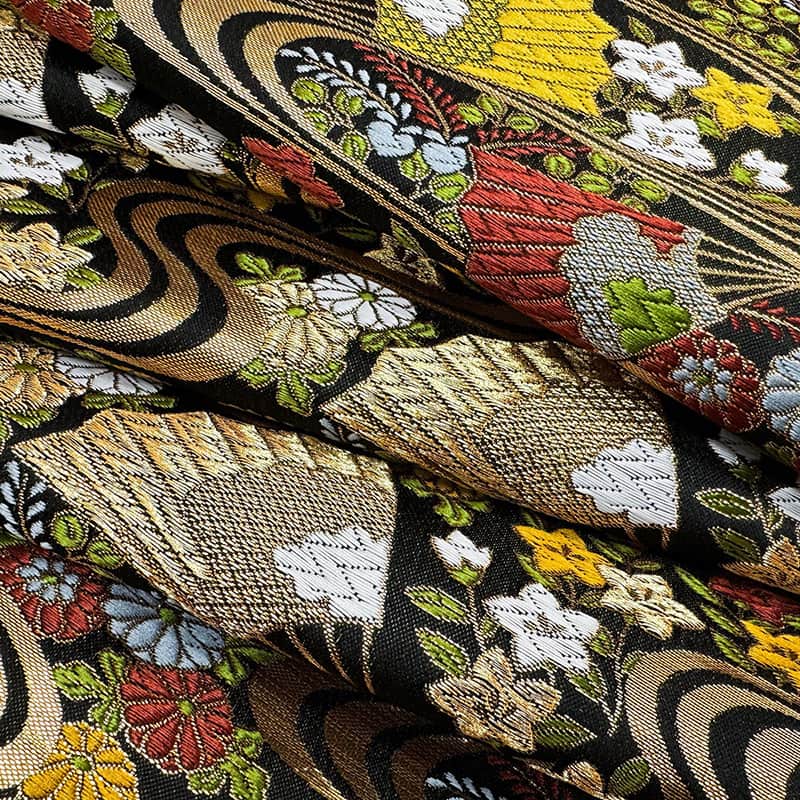 金襴織物 雅華唐花文（赤）