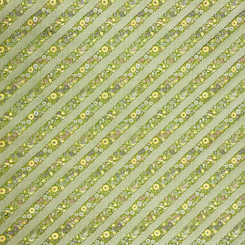 金襴織物 斜め鹿の子宝文（全3色）  全体像
