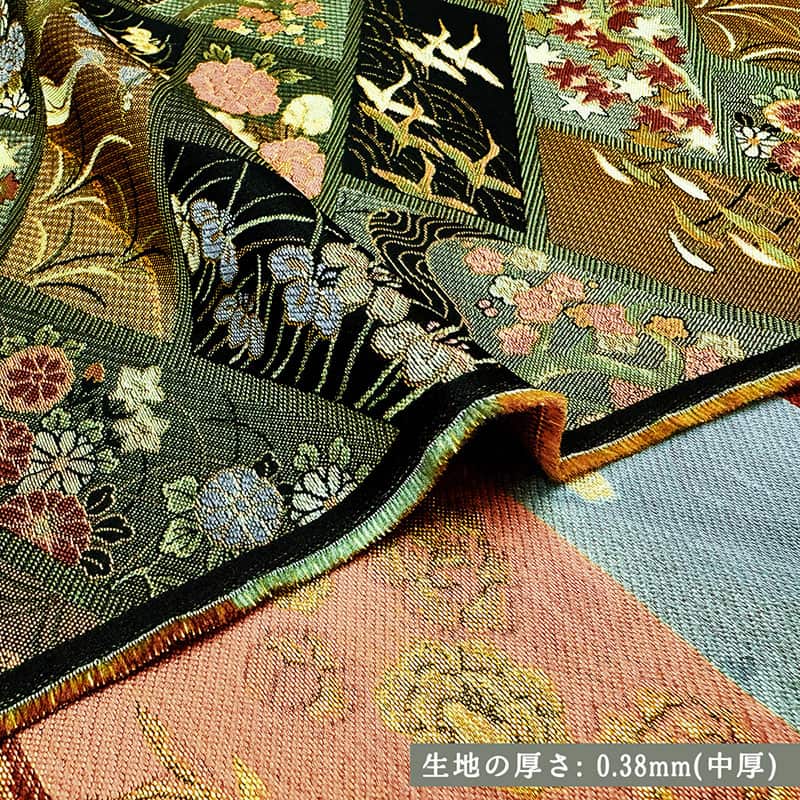 金襴織物 檜垣文 厚さ
