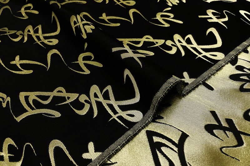 金襴織物 雪月花