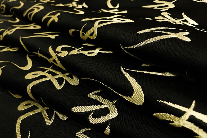 金襴織物 雪月花