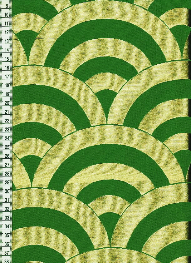 金襴織物 青海波文（緑）