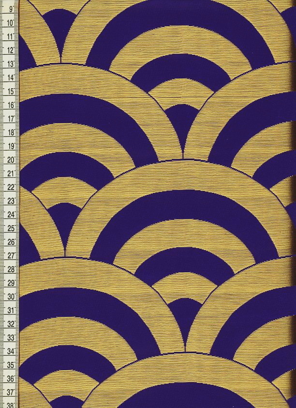 金襴織物 青海波文（紫）