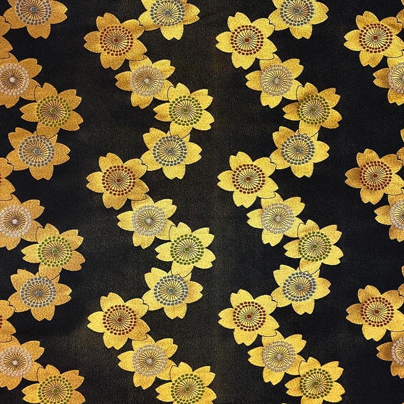 金襴織物 金襴大桜（全2色）  全体像