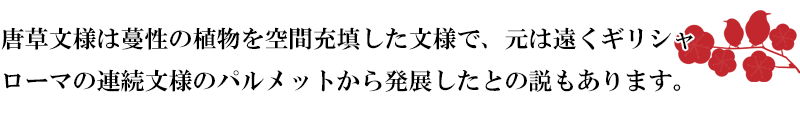 金襴織物 のしに花唐草