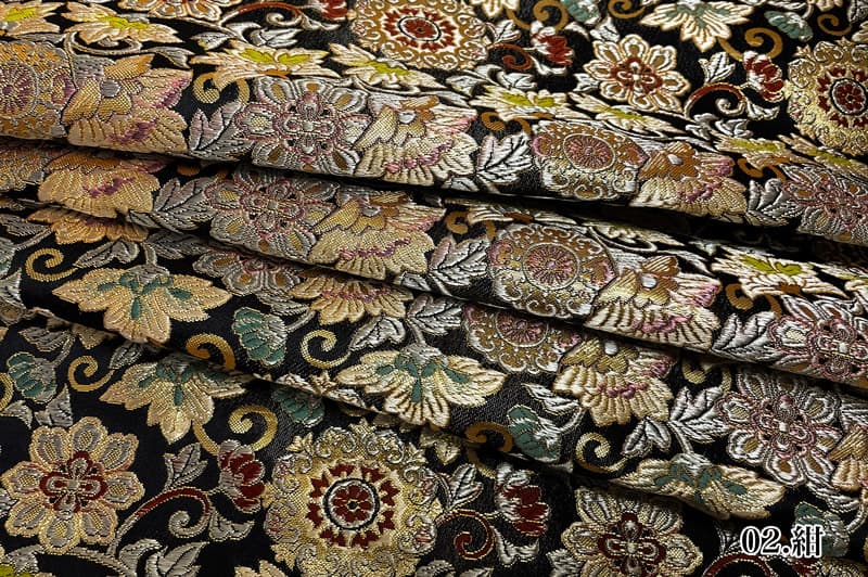 金襴織物 唐花華文