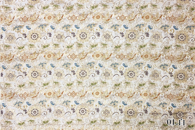 金襴織物 唐花華文