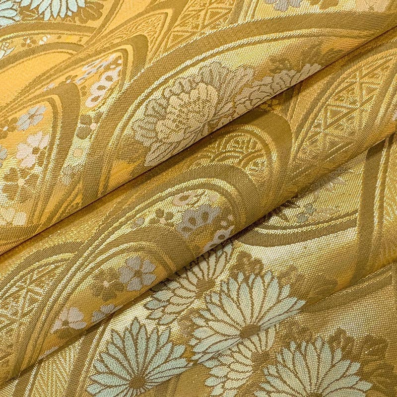 金襴織物 金波に花（全3色） 3色目5 