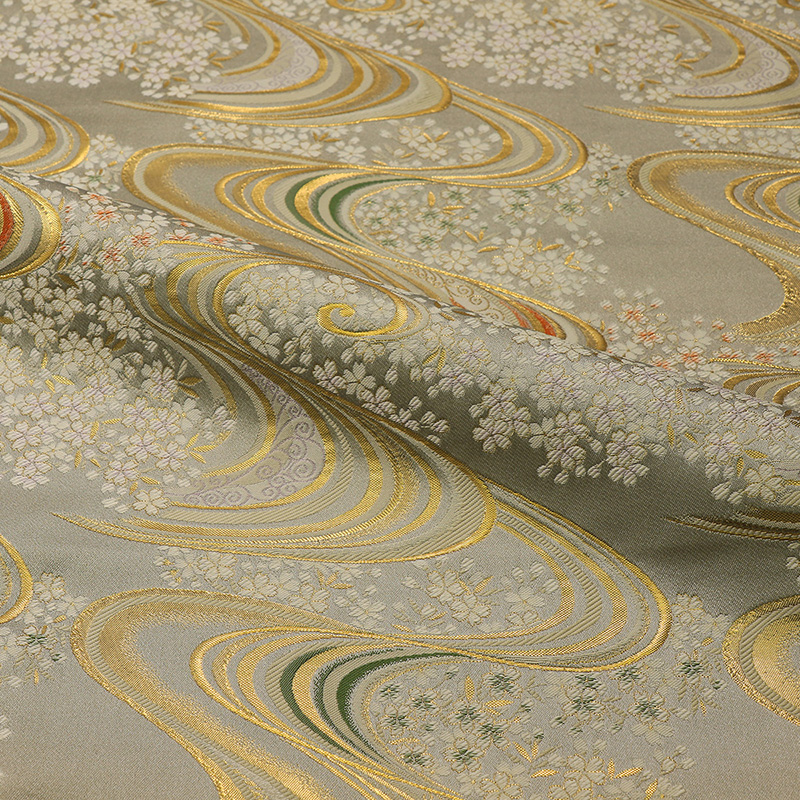 金襴織物 流水に桜 大（全5色）