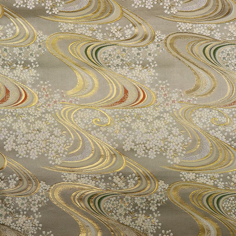 金襴織物 流水に桜 大（全5色）