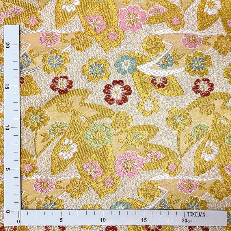 金襴織物 七宝地文に桜（全2色） 定規