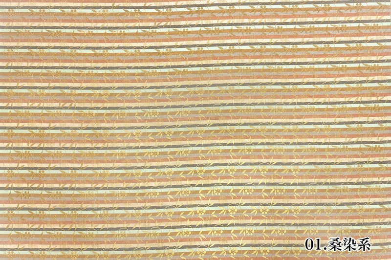金襴織物 笹蔓文
