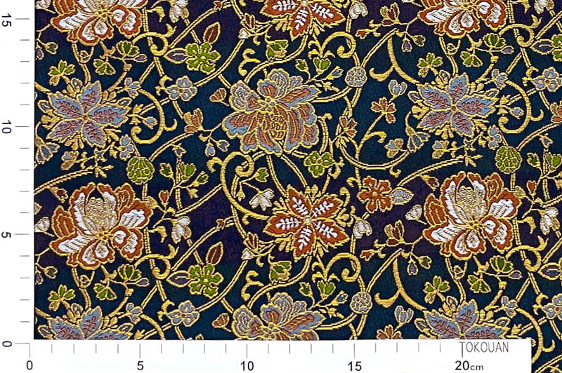 唐織 花の図 紫陽花流水文 白茶色 多色 金 袋帯 A820-13 【中古】 000000003190-03.jpg?size=m&w=