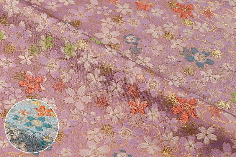 金襴織物 水面桜（全2色）