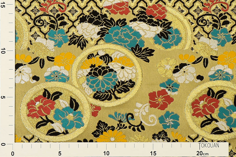 金襴織物 雅花丸紋
