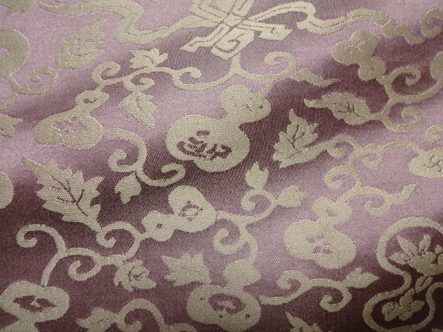 正絹 錦裂 ひょうたん（紫）