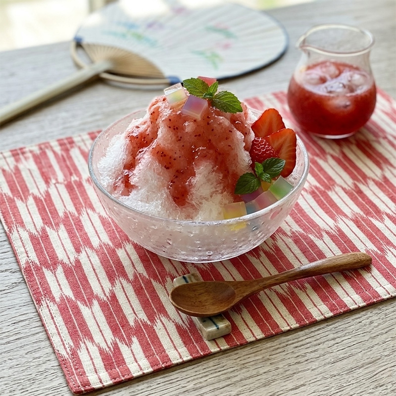 本麻 生地 矢絣(全4色)