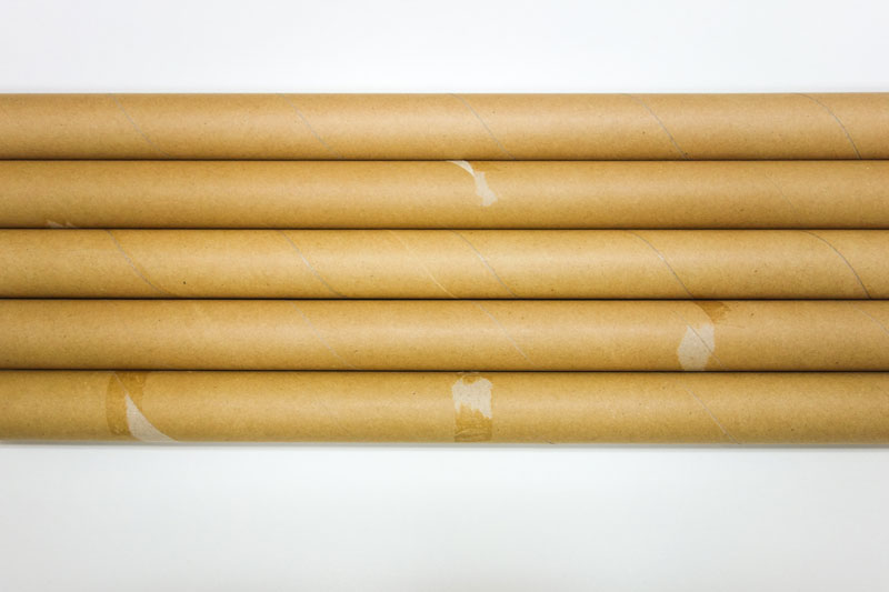 リサイクル紙管 長さ37cm×内径1.5〜2.3cm 10本セット