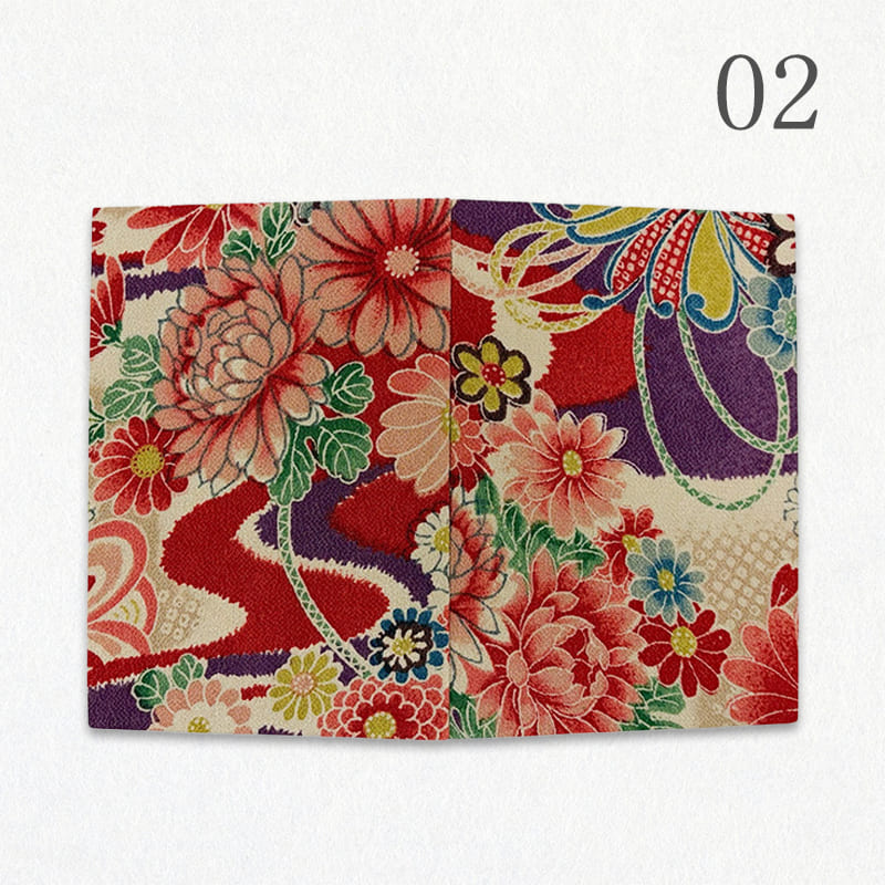 御御朱印帳 一越ちりめん 小槌に束ねのし (赤)